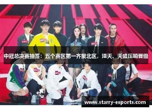 中冠总决赛抽签：五个赛区第一齐聚北区，泽天、天盛压哨晋级